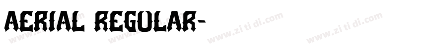 aerial regular字体转换
